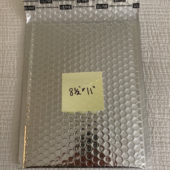 15 silver bubble mailers self adhesive in silver bubble!! - Picture 2 of 6